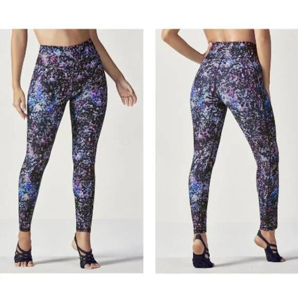Fabletics Printed Define PowerHold High Waisted Leggings Women's Size Medium - Picture 1 of 6